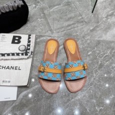 루이비통 LOUIS VUITTON 2021 SS 다미에 벨트장삭 여성 슬리퍼 커스텀급