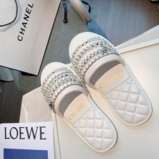 샤넬 CHANEL 2021 SS 체인 로고 퀄팅 여성 슬리퍼 커스텀급