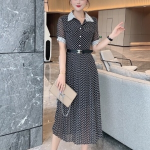 미우미우 MIUMIU 2021 SS 큐빅 카라 여성 원피스 커스텀급