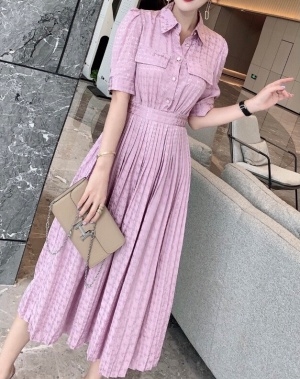 디올 DIOR 2021 SS 포켓 카라 주름 여성 원피스 커스텀급