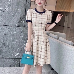 구찌 GUCCI 2021 SS 체크무늬 투톤 여성 원피스 커스텀급