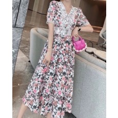 디앤지 D&G 2021 SS 플라워 레이스 여성 원피스 커스텀급