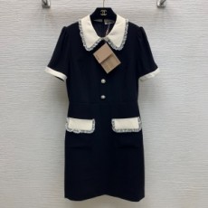 미우미우 MIUMIU 2021 SS 레이스 포켓 카라 여성 원피스 커스텀급