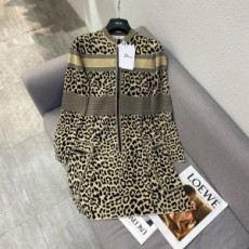 디올 DIOR 2021 SS 호피 스트라이프 니트 여성 원피스 커스텀급