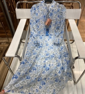 미우미우 MIUMIU 2021 SS 플라워 프릴 여성 원피스 커스텀급