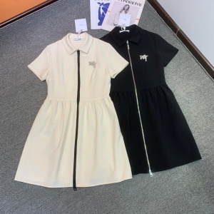 디올 DIOR 2021 SS 카라 지퍼 여성 원피스 커스텀급