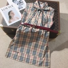 버버리 BURBERRY 2021 SS 체크무늬 리본 여성 원피스 커스텀급