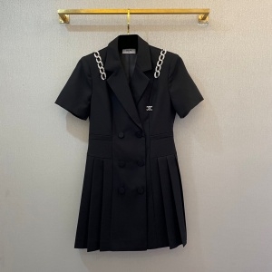 셀린느 CELINE 2021 SS 체인 카라 반팔 여성 원피스 커스텀급