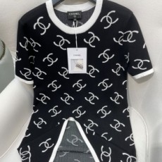 샤넬 CHANEL 2021 SS CC로고 니트 여성 원피스 커스텀급
