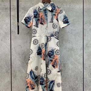 샤넬 CHANEL 2021 SS 캐릭터 카라 여성 원피스 커스텀급