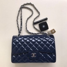 샤넬 CHANEL 2021 SS CF 클래식 페이던트 라지 네이비 플랩백 A1113 미러급