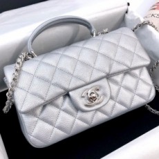샤넬 CHANEL 2021 SS 캐비어 뉴미니 탑핸들 플랩백 AS2431 미러급