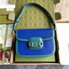 구찌 GUCCI 2021 SS 홀스빗 1955 숄더백 블루 602204 미러급