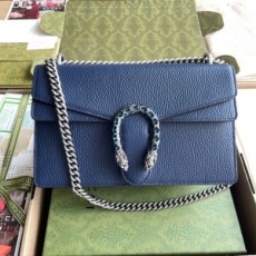 구찌 GUCCI 2021 SS 디오니소스 미듐 체인 숄더백 레더 네이비 400249 미러급