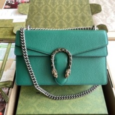 구찌 GUCCI 2021 SS 디오니소스 미듐 체인 숄더백 레더 그린 400249 미러급