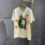 구찌 GUCCI 2021 SS 캐릭터 자수 여성 반팔티 커스텀급