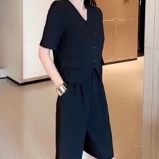 디올 DIOR 2021 SS 포켓 반팔 여성 상의 반바지 세트 커스텀급