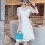 디올 DIOR 2021 SS 투톤 반팔 여성 원피스 커스텀급