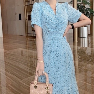 미우미우 MIUMIU 2021 SS 캐릭터 러플 여성 원피스 커스텀급