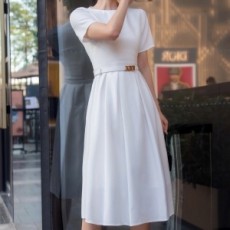 디올 DIOR 2021 SS 반팔 벨트장식 여성 원피스 커스텀급