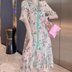 디앤지 D&G 2021 SS 플러워 레이스 여성 원피스 커스텀급