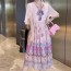 디올 DIOR 2021 SS 캐릭터 리본 러플 여성 원피스 커스텀급