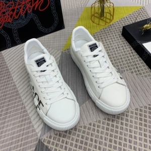 베르사체 VERSACE 2021 SS 로고 프린팅 투톤 커플 슈즈 커스텀급