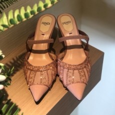 펜디 FENDI 2021 SS 큐빅 악세사리 여성 구두 커스텀급