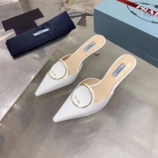 프라다 PRADA 2021 SS 캐릭터 로고 뮐 여성 구두 커스텀급