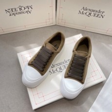 알렉산더 맥퀸 ALEXANDER MACQUEEN 2021 SS 각인 투톤 카키 여성 슈즈 커스텀급