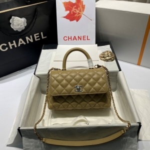 샤넬 CHANEL 2021 SS COCO 체인 핸들백 그레이 AS2215 커스텀급
