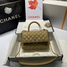 샤넬 CHANEL 2021 SS COCO 체인 핸들백 그레이 AS2215 커스텀급