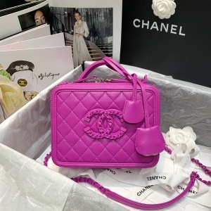 샤넬 CHANEL 2021 SS CC 체인로고 미듐 토트백 핫핑크 AS93343 커스텀급