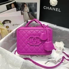 샤넬 CHANEL 2021 SS CC 체인로고 미듐 토트백 핫핑크 AS93343 커스텀급