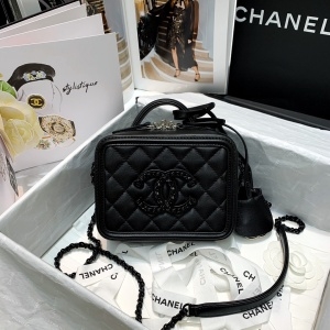 샤넬 CHANEL 2021 SS CC 체인로고 미니 토트백 블랙 AS93342 커스텀급
