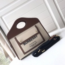 버버리 BURBERRY 2021 SS CC 투톤 브라운 스티치 크로스백 커스텀급