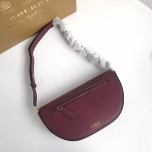 버버리 BURBERRY 2021 SS CC 지퍼 라운드 버건디 크로스백 커스텀급