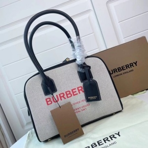버버리 BURBERRY 2021 SS 로고 패브릭 토트백 블랙 커스텀급