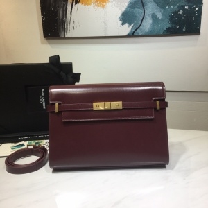 생로랑 SAINT LAURENT 2021 SS 금속버클 크로스백 버건디 8571 커스텀급