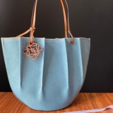 로에베 LOEWE 2021 SS 캐릭터 로고 투톤 라인 숄더백 라지 4201 커스텀급