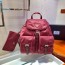 프라다 PRADA 2021 SS 트라이앵글 로고 나일론 백팩 버건디 1BZ811 커스텀급