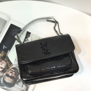 생로랑 SAINT LAURENT 2021 SS 로고 포켓 블랙 빈티지 체인 숄더백 5811 커스텀급