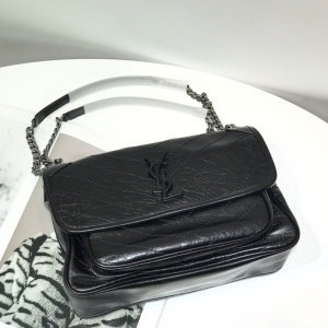생로랑 SAINT LAURENT 2021 SS 로고 포켓 블랙 빈티지 체인 숄더백 2830 커스텀급