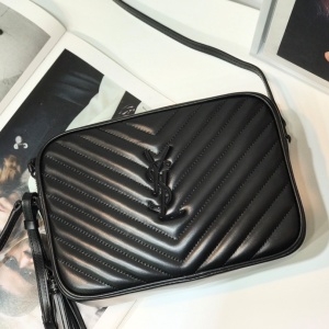 생로랑 SAINT LAURENT 2021 SS 블랙로고 쉐브론 블랙 크로스백 5817 커스텀급