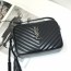 생로랑 SAINT LAURENT 2021 SS 블랙로고 쉐브론 블랙 크로스백 5817 커스텀급
