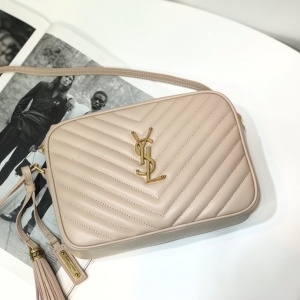 생로랑 SAINT LAURENT 2021 SS 골드로고 쉐브론 아이보리 크로스백 5817 커스텀급