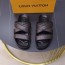 루이비통 LOUIS VUITTON 2021 SS 레더 로고 브라운 남성 슬리퍼 커스텀급