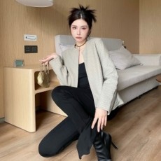 보테가 베네타 BOTTEGA VENETA 2021 SS 양가죽 그레이 여성 자켓 커스텀급