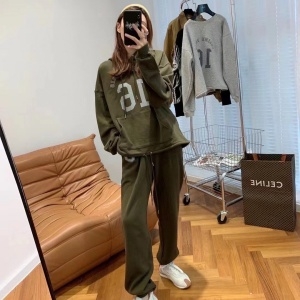 셀린느 CELINE 2021 SS 캐릭터 로고 후드티 바지 여성 세트 커스텀급