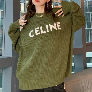 셀린느 CELINE 2021 SS 캐릭터 로고 그린 여성 상의 커스텀급